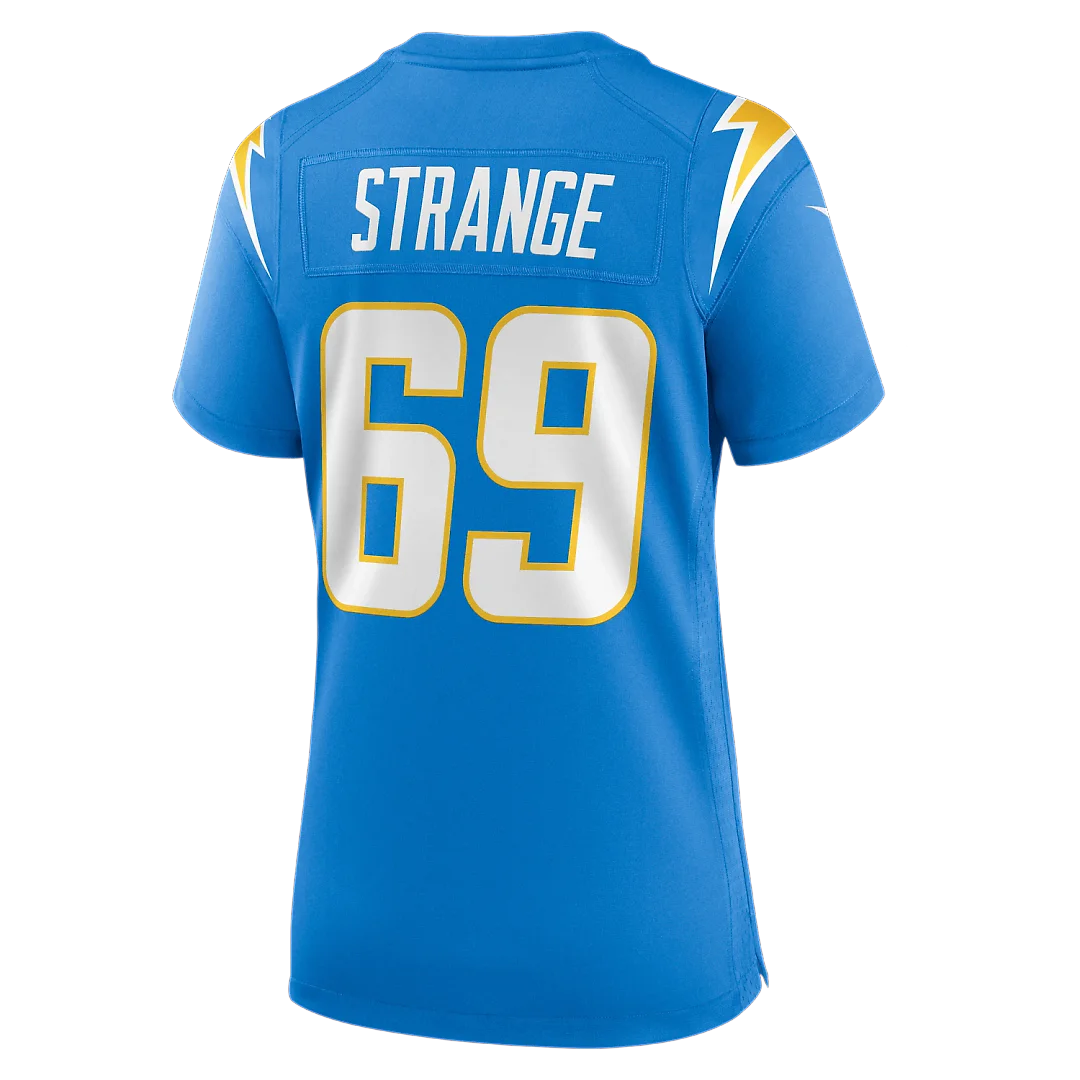 Zennovawear Cole Strange Los Angeles Chargers Women's Team Game Jersey - Powder Blue