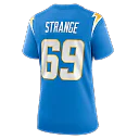 Zennovawear Cole Strange Los Angeles Chargers Women's Team Game Jersey - Powder Blue
