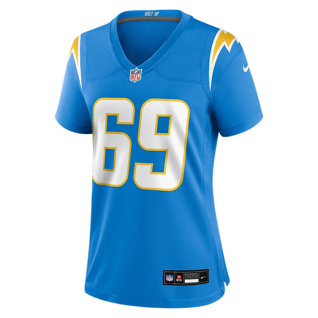 Zennovawear Cole Strange Los Angeles Chargers Women's Team Game Jersey - Powder Blue