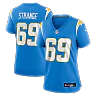 Zennovawear Cole Strange Los Angeles Chargers Women's Team Game Jersey - Powder Blue