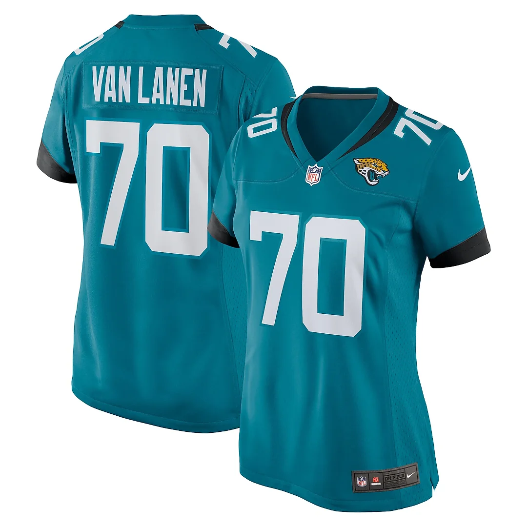 Zennovawear Cole Van Lanen Jacksonville Jaguars Women's Game Player Jersey - Teal