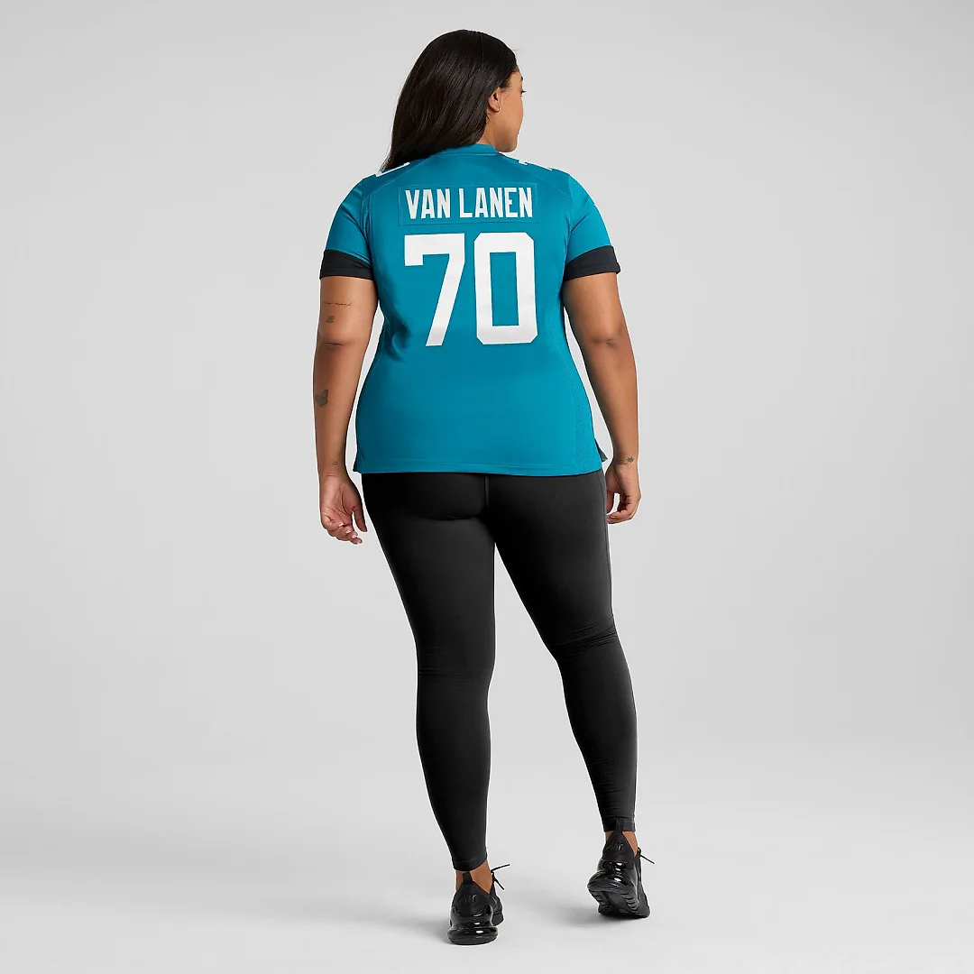 Zennovawear Cole Van Lanen Jacksonville Jaguars Women's Game Player Jersey - Teal