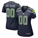 Zennovawear Seattle Seahawks Women's Custom Game Jersey - College Navy