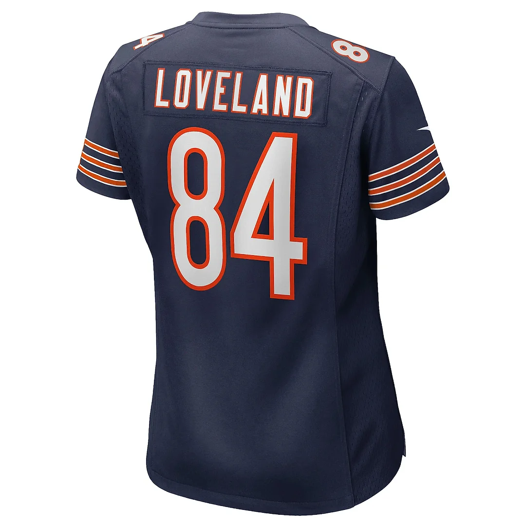 Zennovawear Colston Loveland Chicago Bears Women's Team Game Jersey - Navy