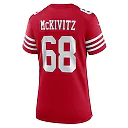 Zennovawear Colton McKivitz San Francisco 49ers Women's Team Game Jersey - Scarlet