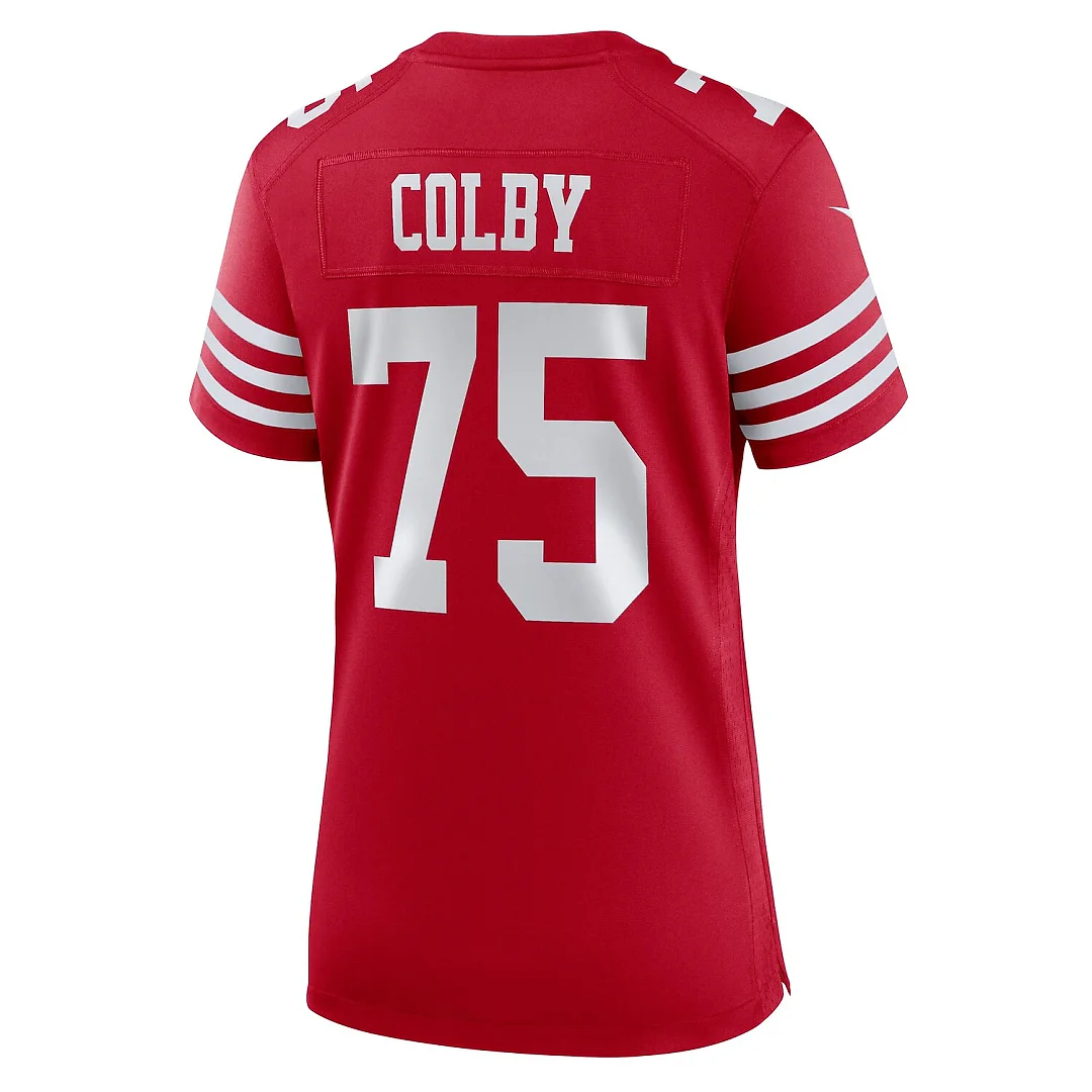 Zennovawear Connor Colby San Francisco 49ers Women's Team Game Jersey - Scarlet