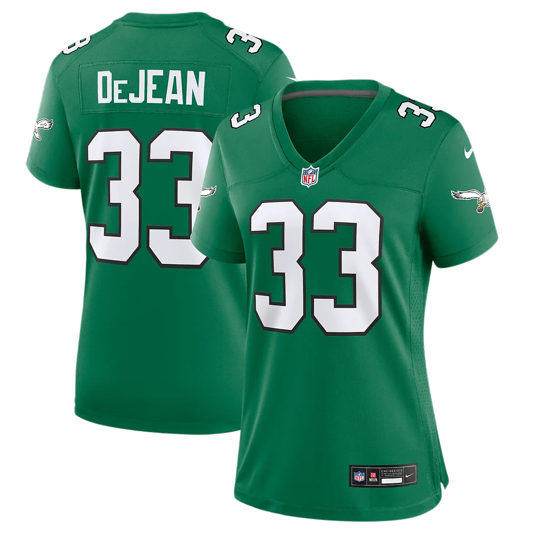 Zennovawear Cooper DeJean Philadelphia Eagles Women's Alternate Game Jersey - Kelly Green
