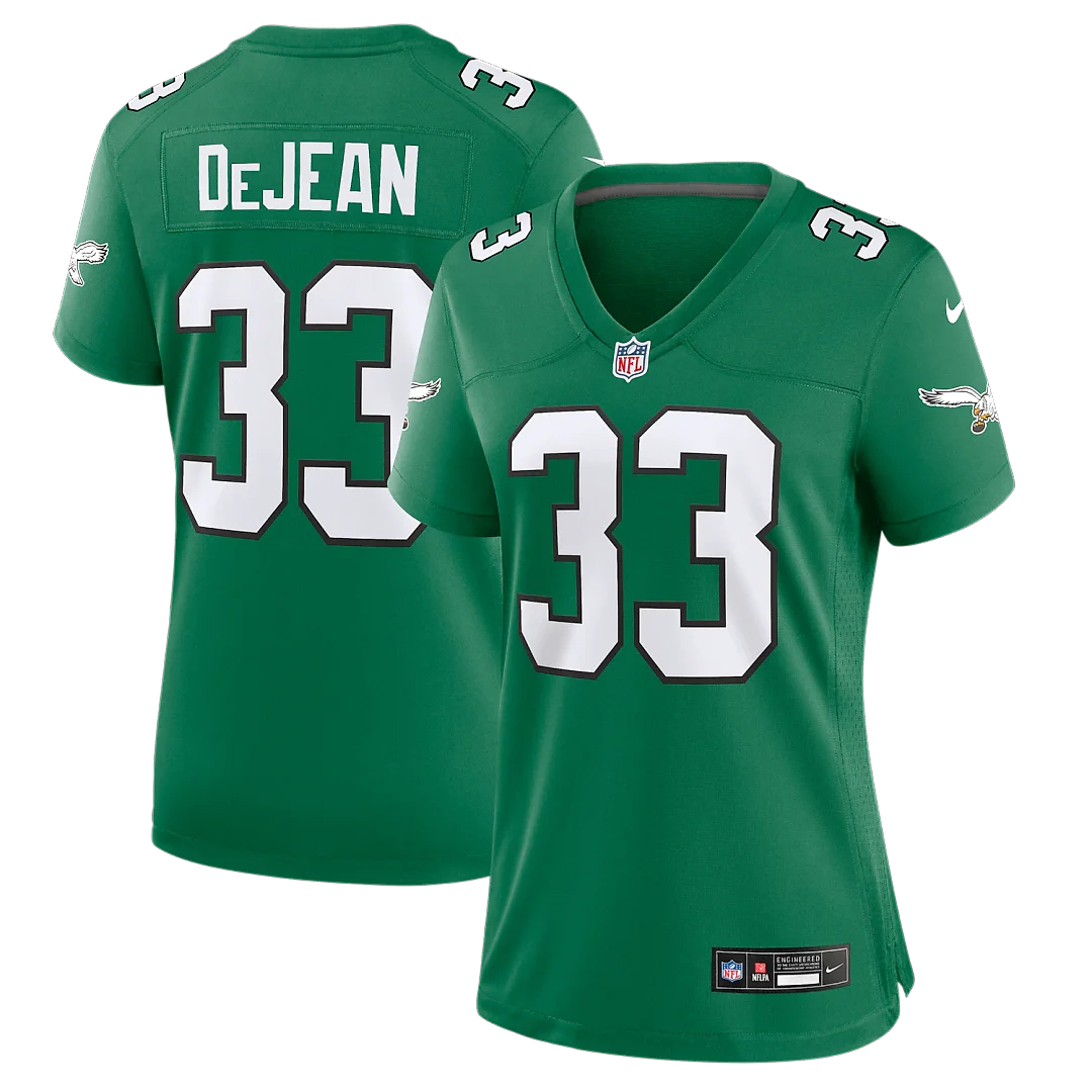 Zennovawear Cooper DeJean Philadelphia Eagles Women's Alternate Game Jersey - Kelly Green