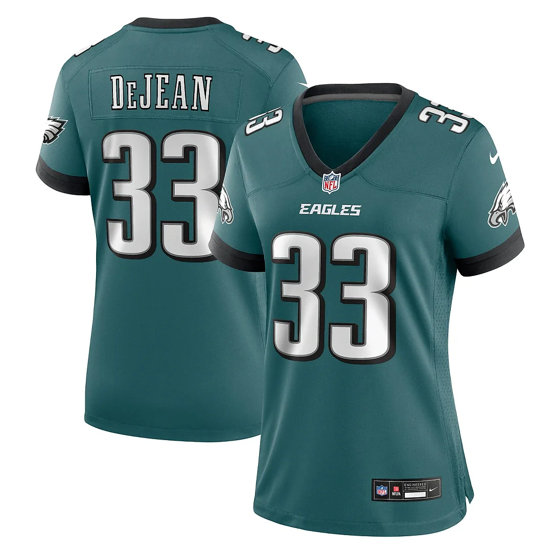 Zennovawear Cooper DeJean Philadelphia Eagles Women's Team Game Jersey - Midnight Green