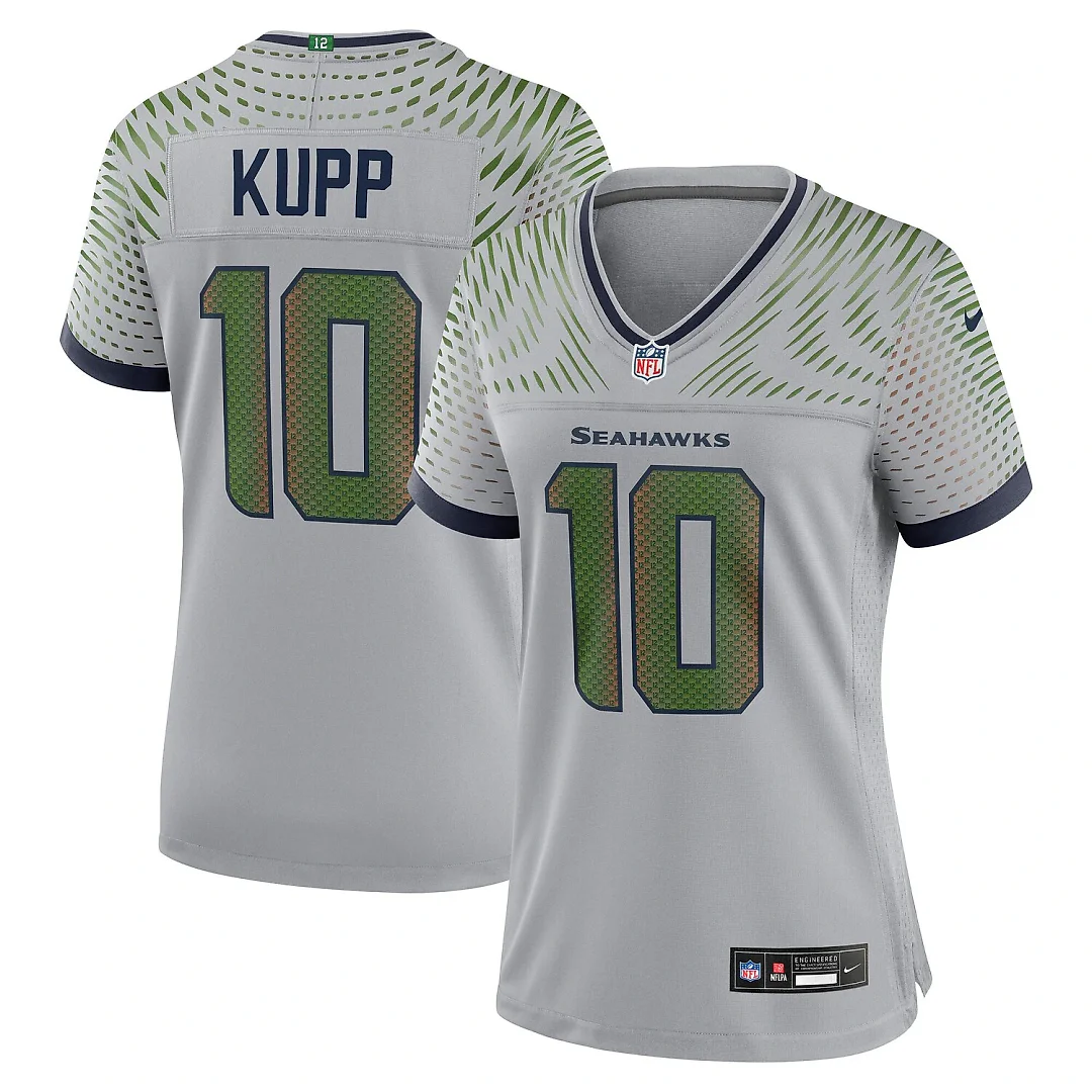 Zennovawear Cooper Kupp Seattle Seahawks Women's 2025 Rivalries Collection Game Jersey - Wolf Gray