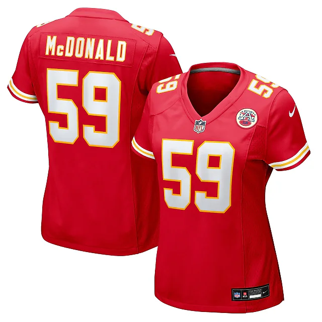 Zennovawear Cooper McDonald Kansas City Chiefs Women's Team Game Jersey - Red