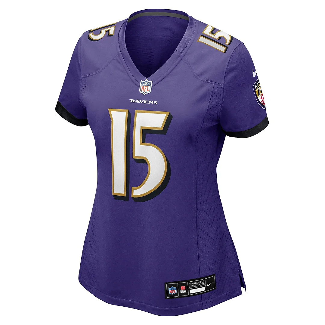 Zennovawear Cooper Rush Baltimore Ravens Women's Team Game Jersey - Purple