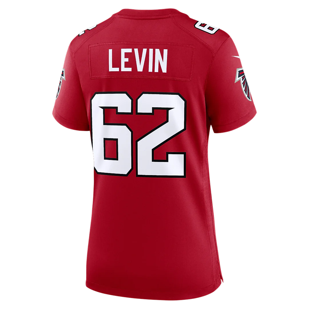 Zennovawear Corey Levin Atlanta Falcons Women's Team Game Jersey - Red