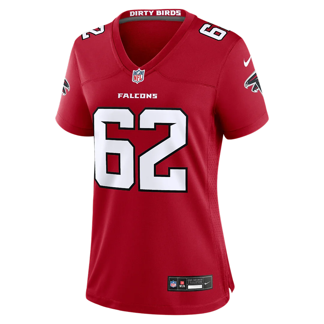 Zennovawear Corey Levin Atlanta Falcons Women's Team Game Jersey - Red