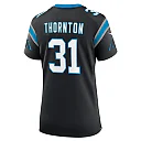 Zennovawear Corey Thornton Carolina Panthers Women's Team Game Jersey - Black