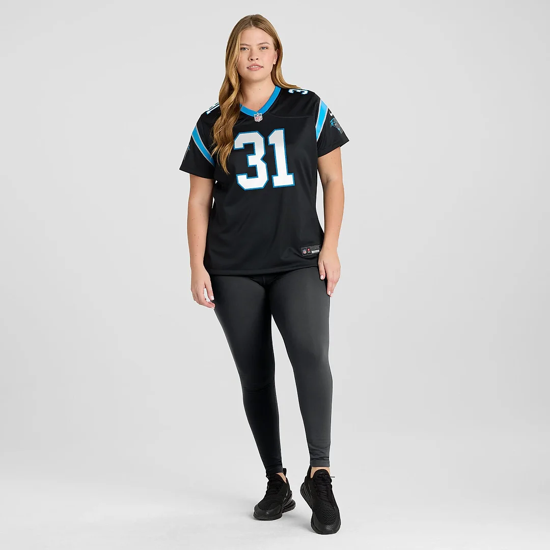 Zennovawear Corey Thornton Carolina Panthers Women's Team Game Jersey - Black