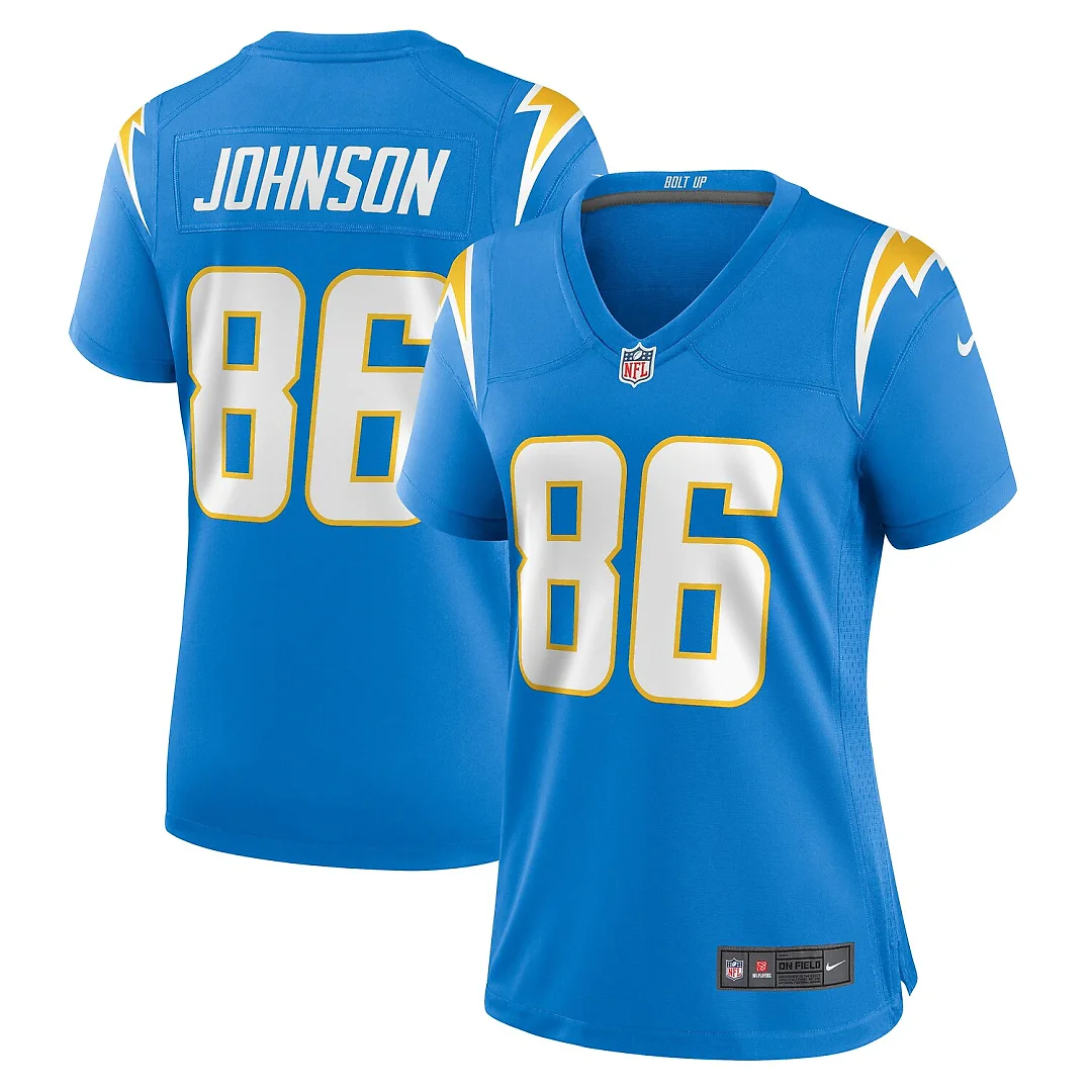 Zennovawear Cornelius Johnson Los Angeles Chargers Women's Game Jersey - Powder Blue