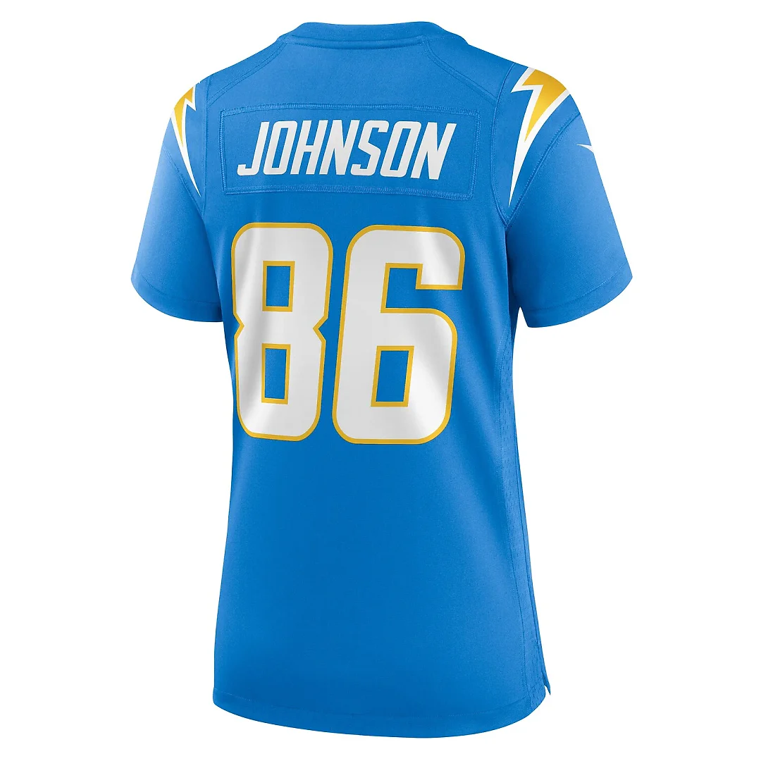 Zennovawear Cornelius Johnson Los Angeles Chargers Women's Game Jersey - Powder Blue