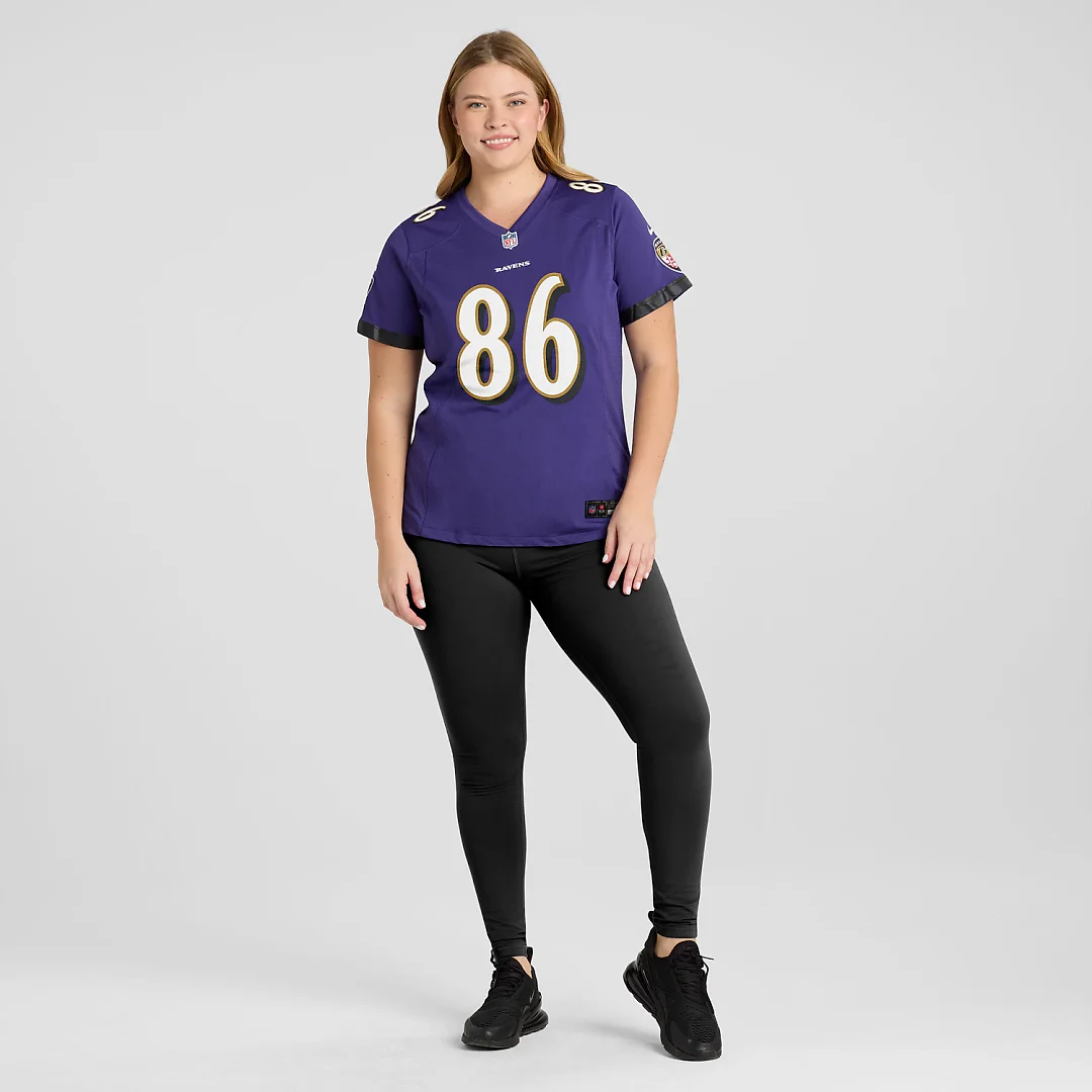 Zennovawear Cornelius Johnson Baltimore Ravens Women's Team Game Jersey - Purple