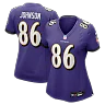 Zennovawear Cornelius Johnson Baltimore Ravens Women's Team Game Jersey - Purple