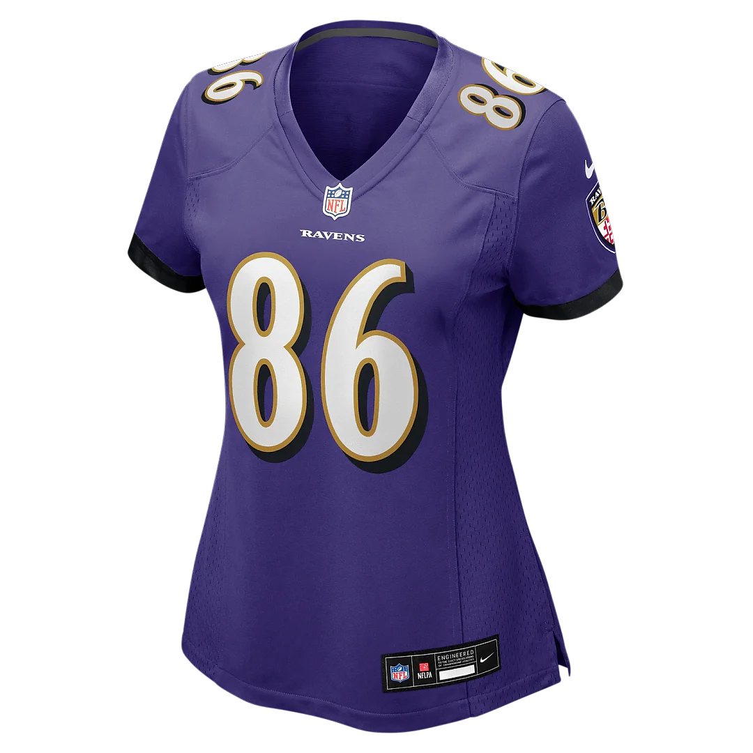 Zennovawear Cornelius Johnson Baltimore Ravens Women's Team Game Jersey - Purple