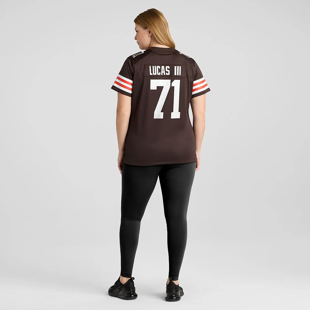 Zennovawear Cornelius Lucas Cleveland Browns Women's Team Game Jersey - Brown