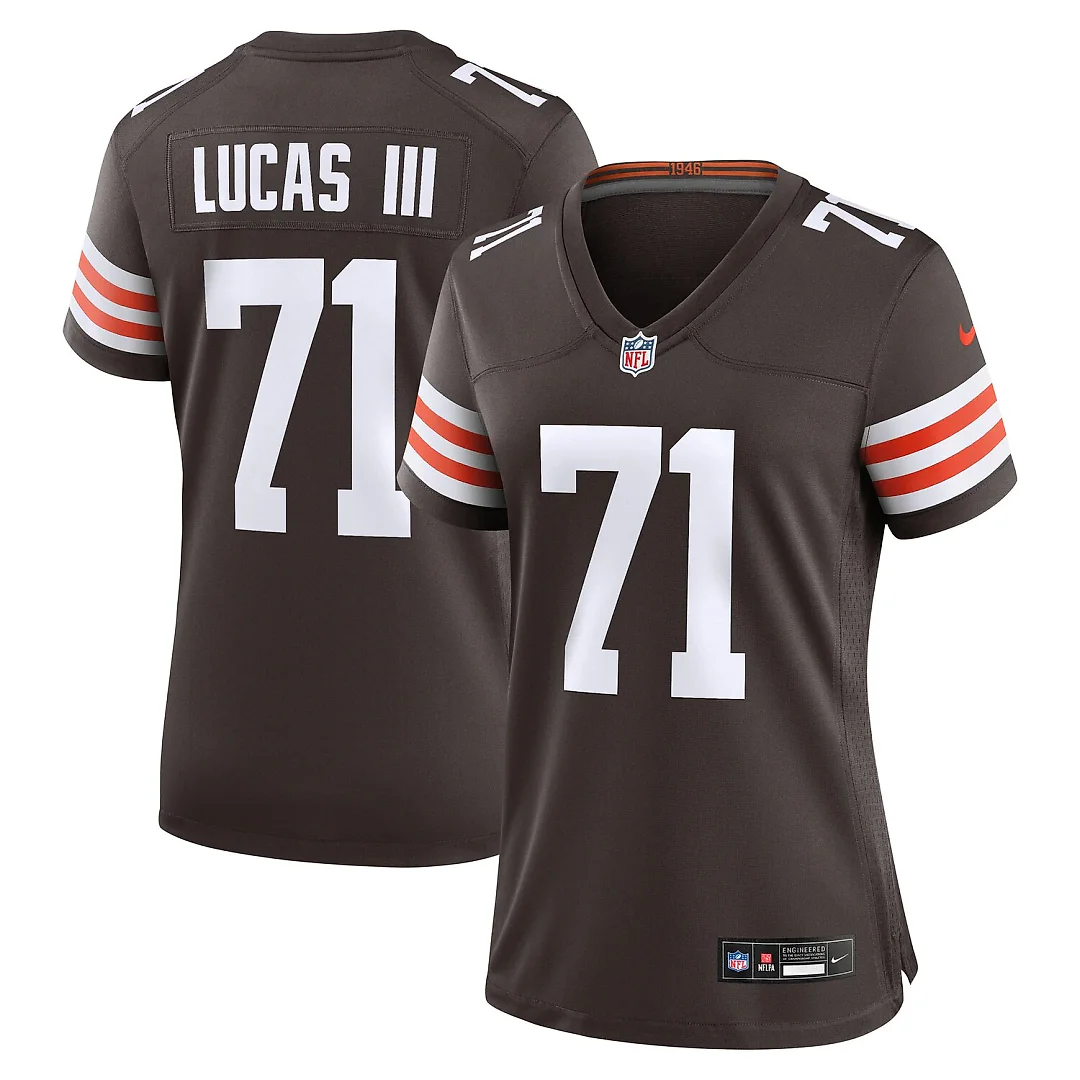 Zennovawear Cornelius Lucas Cleveland Browns Women's Team Game Jersey - Brown