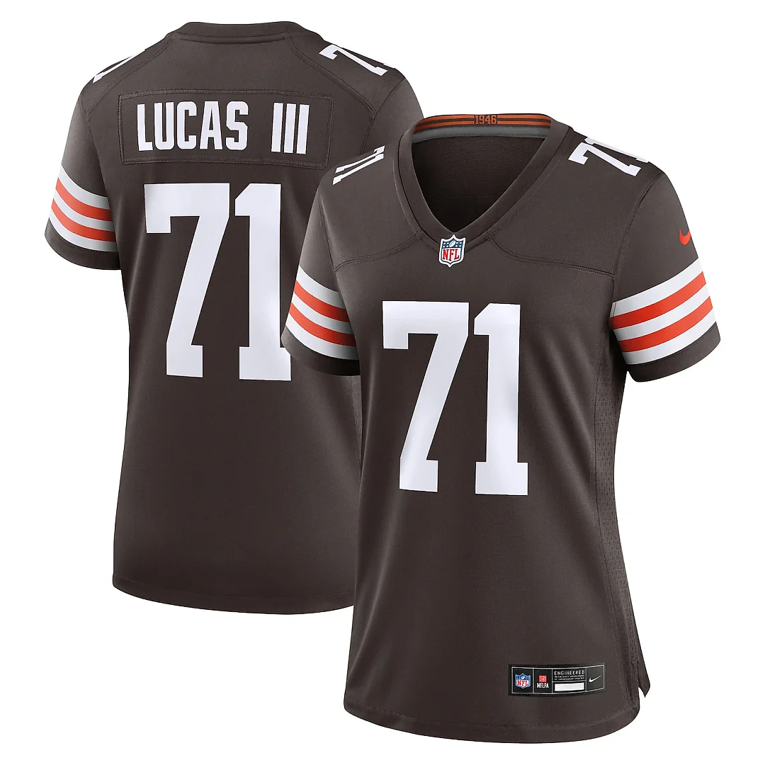 Zennovawear Cornelius Lucas Cleveland Browns Women's Team Game Jersey - Brown