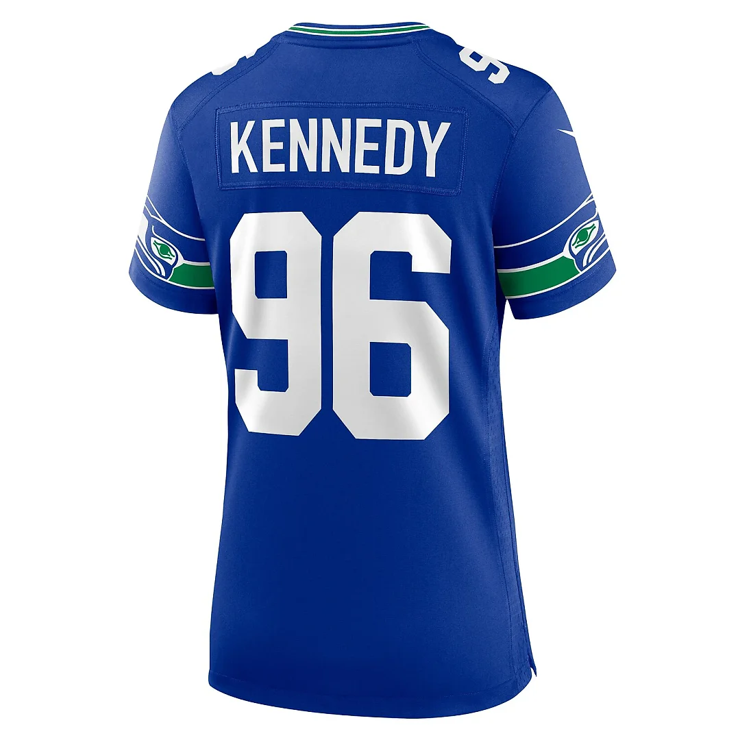 Zennovawear Cortez Kennedy Seattle Seahawks Women's Throwback Player Game Jersey - Royal