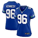 Zennovawear Cortez Kennedy Seattle Seahawks Women's Throwback Player Game Jersey - Royal