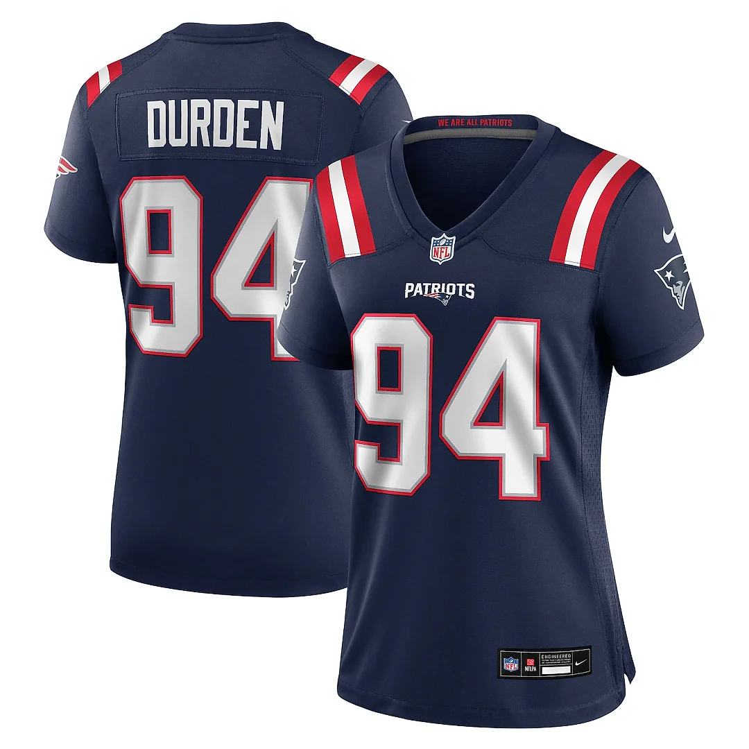 Zennovawear Cory Durden New England Patriots Women's Team Game Jersey - Navy