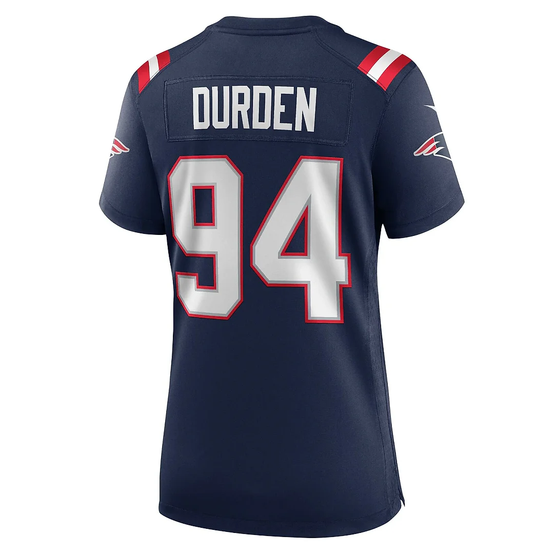 Zennovawear Cory Durden New England Patriots Women's Team Game Jersey - Navy