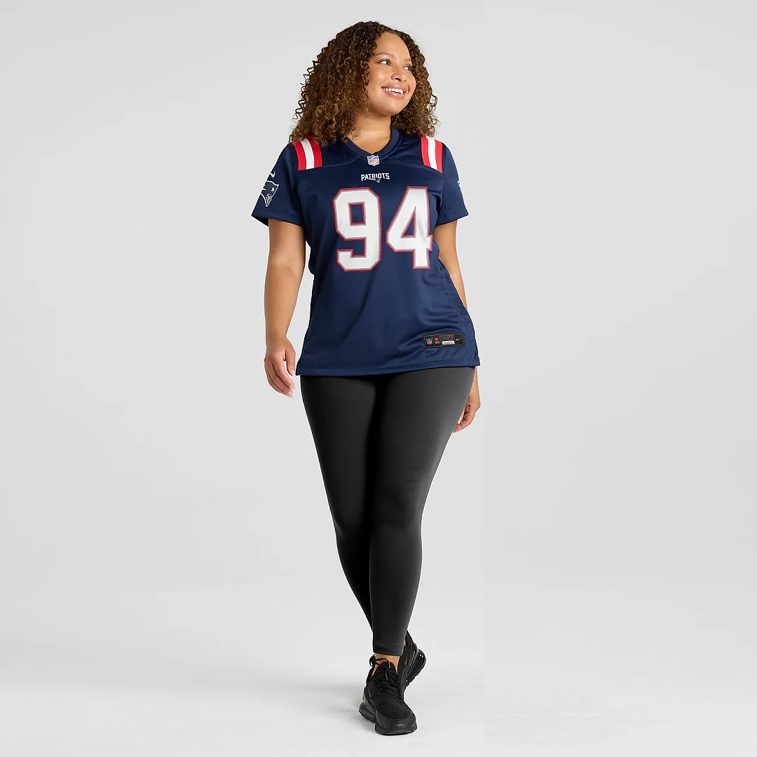 Zennovawear Cory Durden New England Patriots Women's Team Game Jersey - Navy