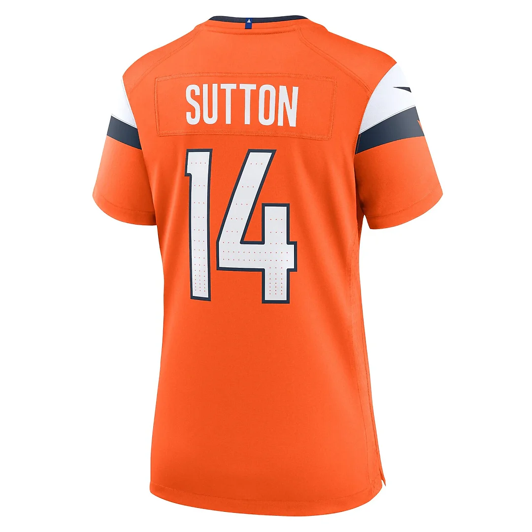 Zennovawear Courtland Sutton Denver Broncos Women's Team Game Jersey - Orange