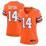 Zennovawear Courtland Sutton Denver Broncos Women's Mile High Collection 1977 Throwback Player Game Jersey - Orange