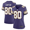 Zennovawear Cris Carter Minnesota Vikings Women's Classic Retired Player Game Jersey - Purple