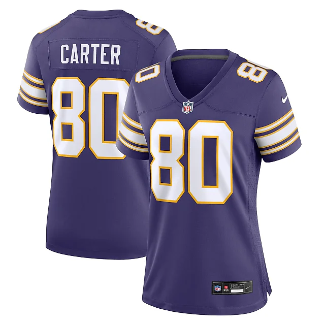 Zennovawear Cris Carter Minnesota Vikings Women's Classic Retired Player Game Jersey - Purple