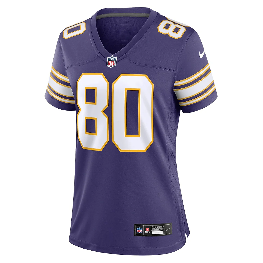 Zennovawear Cris Carter Minnesota Vikings Women's Classic Retired Player Game Jersey - Purple