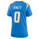 Zennovawear Daiyan Henley Los Angeles Chargers Women's Team Game Jersey - Powder Blue