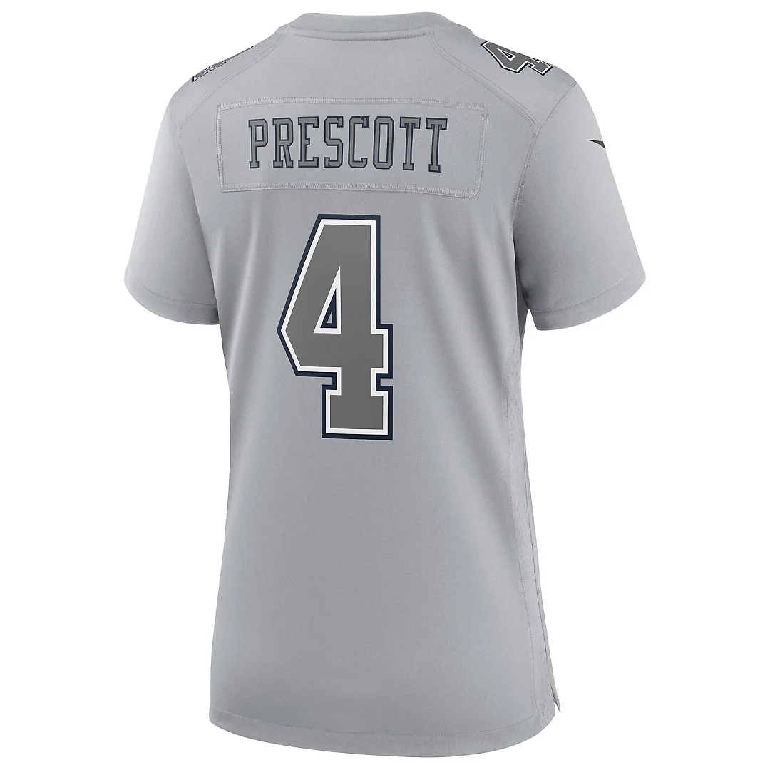 Zennovawear Dak Prescott Dallas Cowboys Women's Atmosphere Fashion Game Jersey - Gray