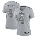 Zennovawear Dak Prescott Dallas Cowboys Women's Atmosphere Fashion Game Jersey - Gray
