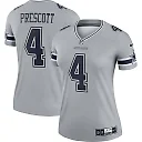 Zennovawear Dak Prescott Dallas Cowboys Women's Legend Player Performance Top - Gray