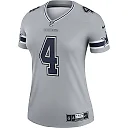 Zennovawear Dak Prescott Dallas Cowboys Women's Legend Player Performance Top - Gray