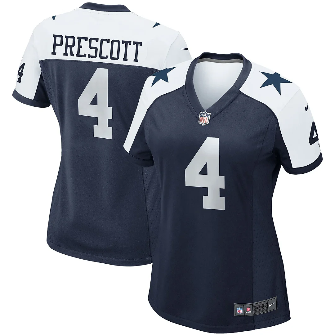 Zennovawear Dak Prescott Dallas Cowboys Women's Alternate Game Team Jersey - Navy