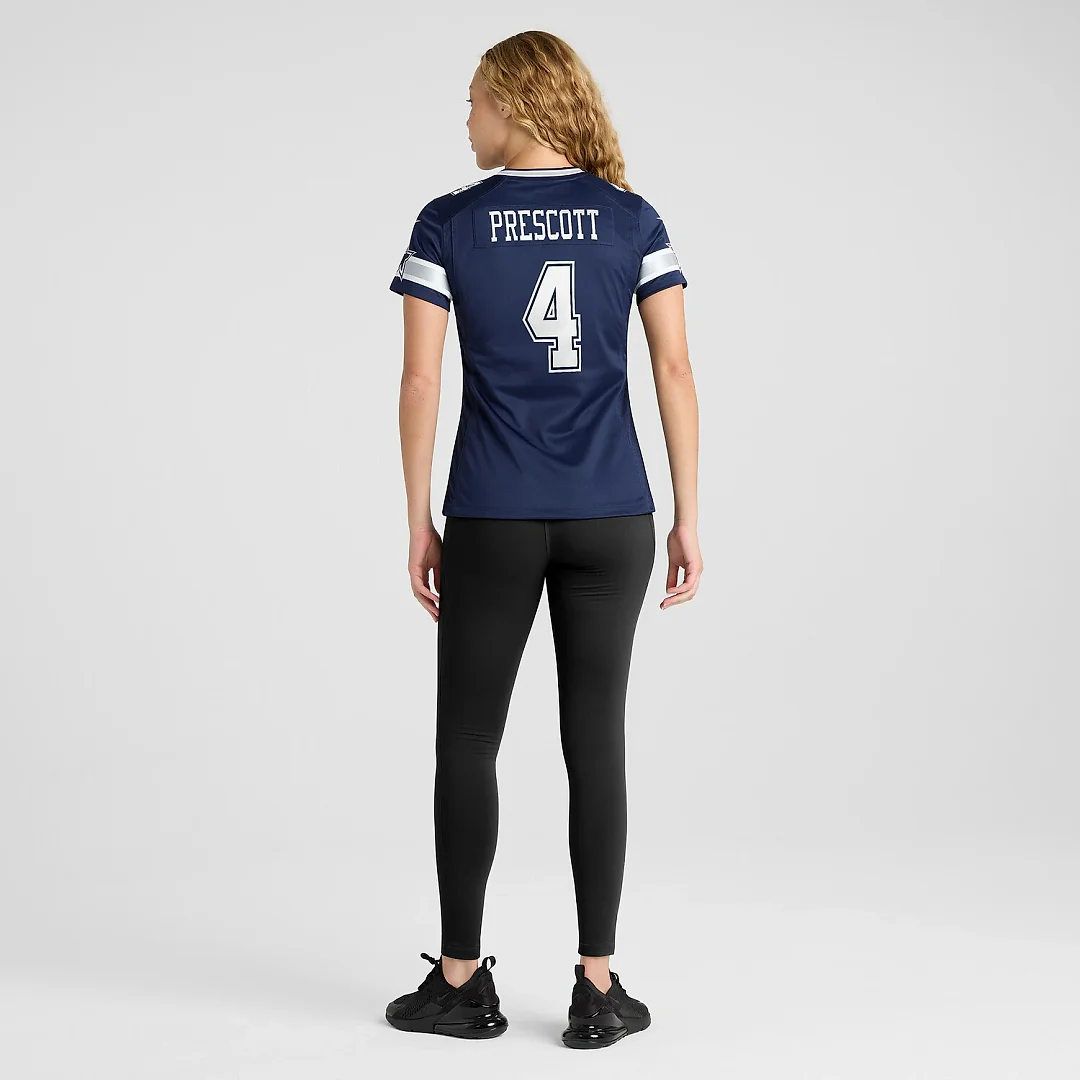 Zennovawear Dak Prescott Dallas Cowboys Women's Game Team Jersey - Navy