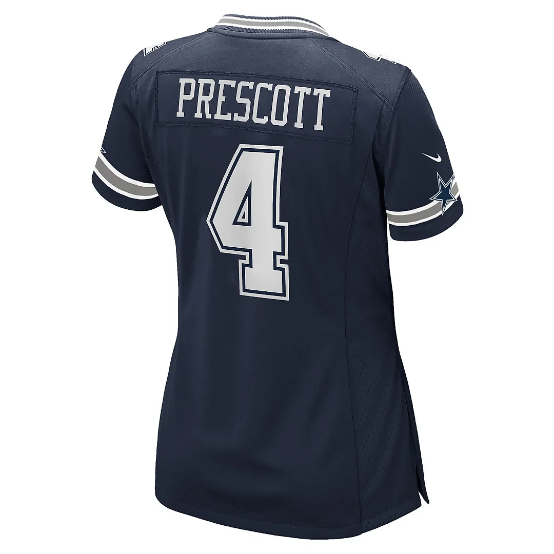 Zennovawear Dak Prescott Dallas Cowboys Women's Game Team Jersey - Navy