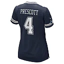 Zennovawear Dak Prescott Dallas Cowboys Women's Game Team Jersey - Navy