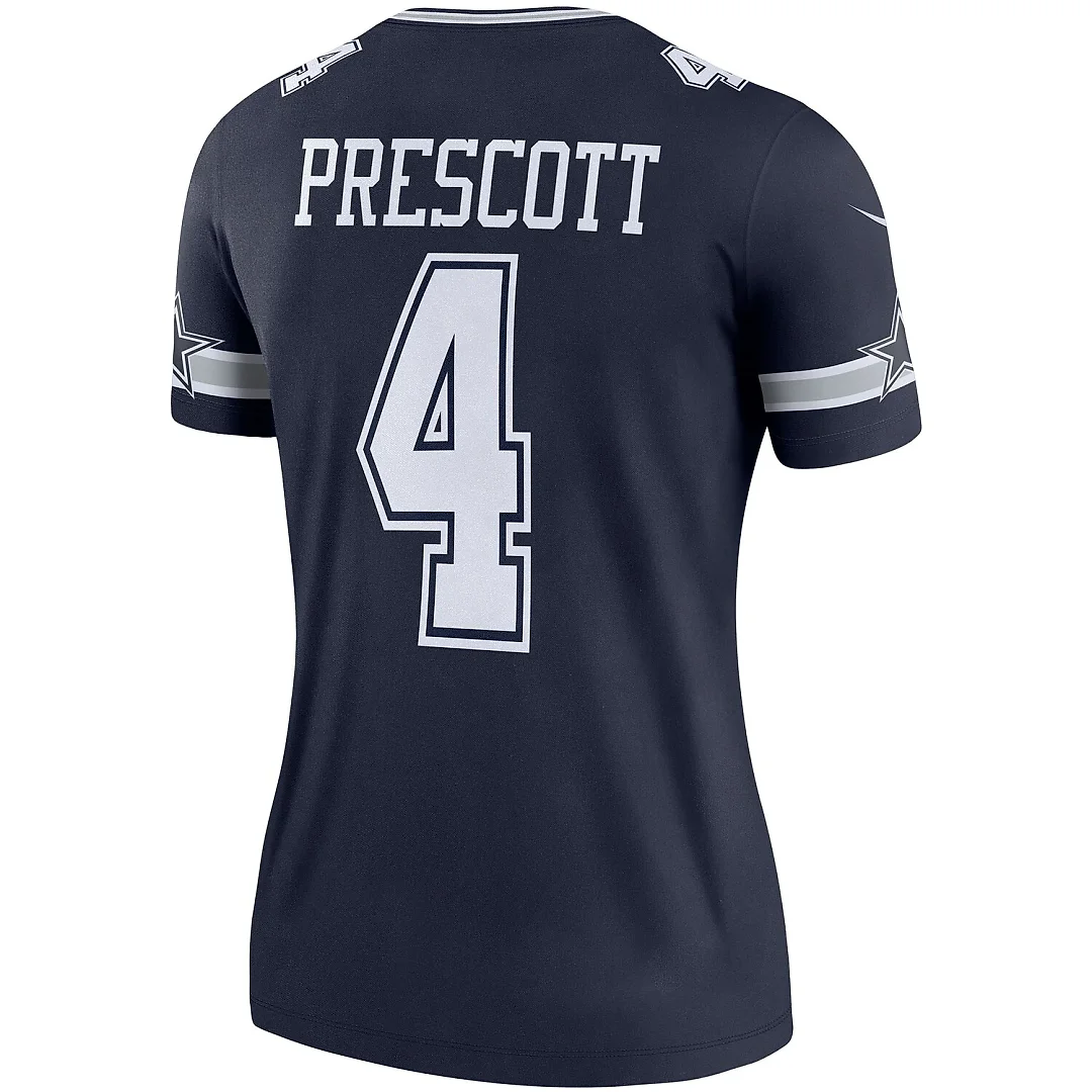 Zennovawear Dak Prescott Dallas Cowboys Women's Legend Player Performance Top - Navy