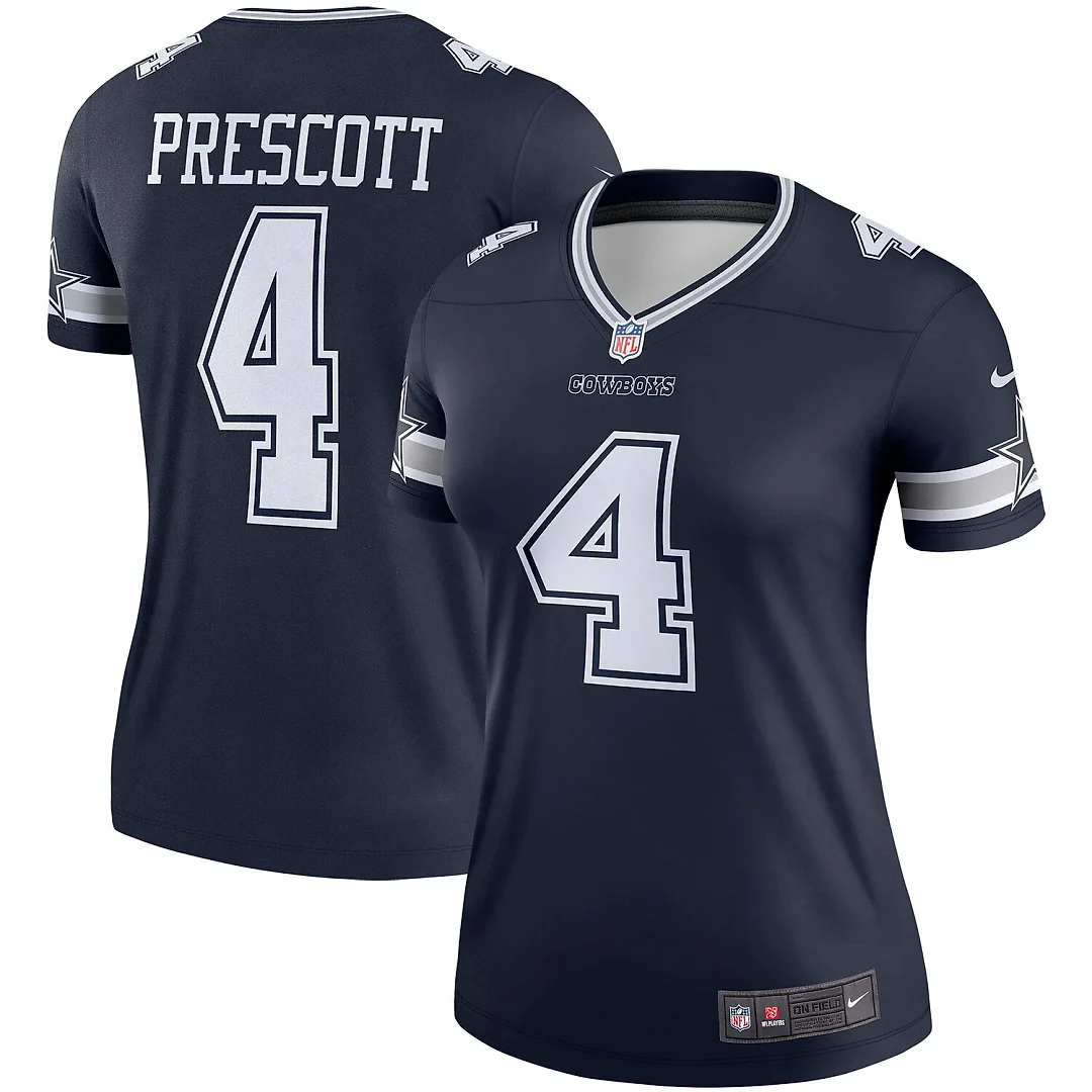 Zennovawear Dak Prescott Dallas Cowboys Women's Legend Player Performance Top - Navy