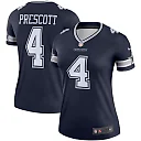 Zennovawear Dak Prescott Dallas Cowboys Women's Legend Player Performance Top - Navy